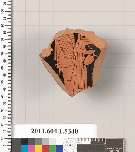 Terracotta fragment of a kylix (drinking cup)