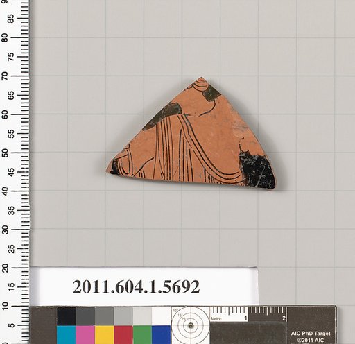 Terracotta fragment of a kylix (drinking cup)