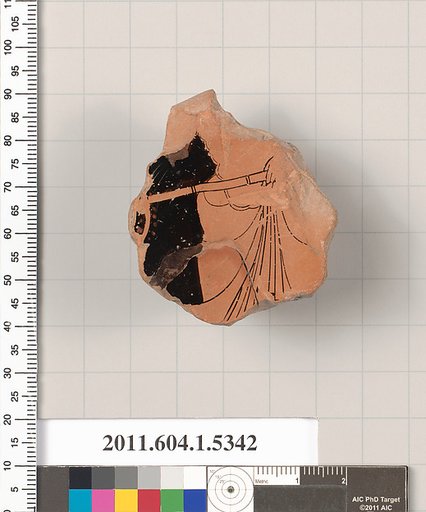 Terracotta fragment of a kylix (drinking cup)