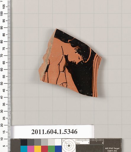 Terracotta fragment of a kylix (drinking cup)