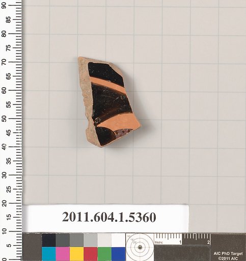 Terracotta fragment of a kylix (drinking cup)