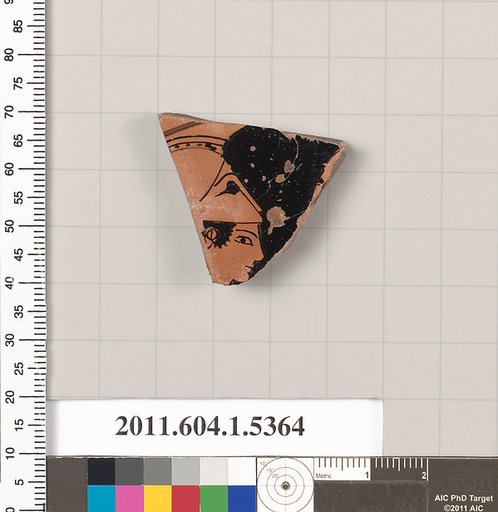 Terracotta fragment of a kylix (drinking cup)