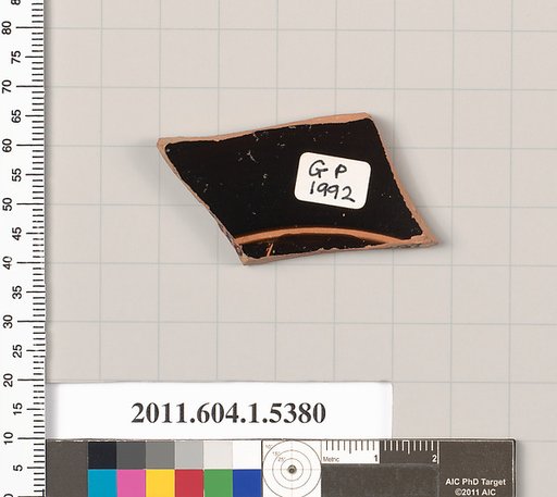 Terracotta fragment of a kylix (drinking cup)