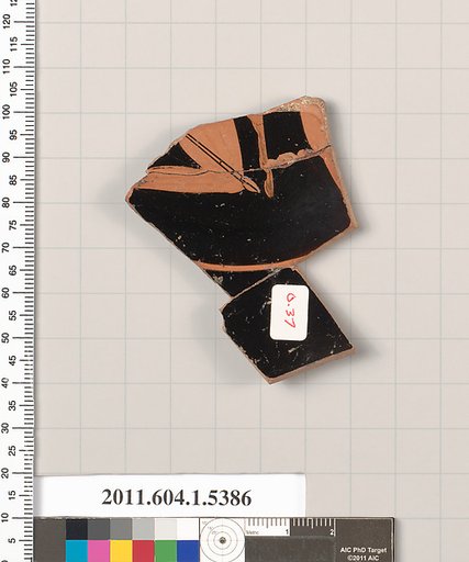 Terracotta fragment of a kylix (drinking cup)