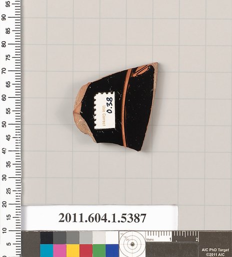 Terracotta fragment of a kylix (drinking cup)