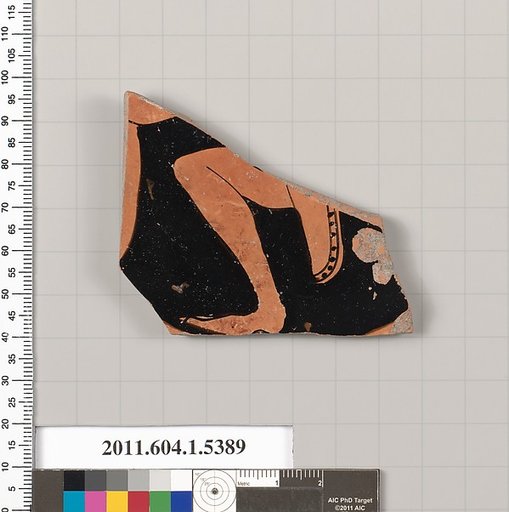 Terracotta fragment of a kylix (drinking cup)