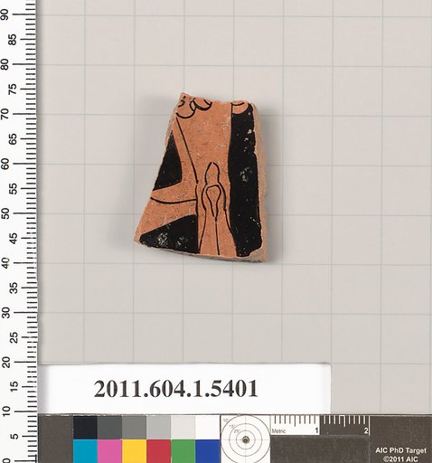 Terracotta fragment of a kylix (drinking cup)