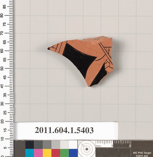 Terracotta fragment of a kylix (drinking cup)