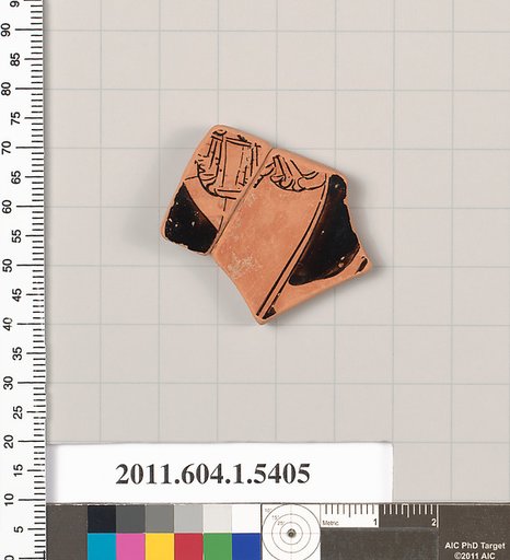 Terracotta fragment of a kylix (drinking cup)