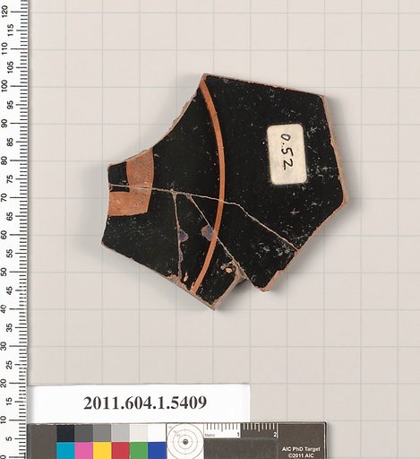 Terracotta fragment of a kylix (drinking cup)