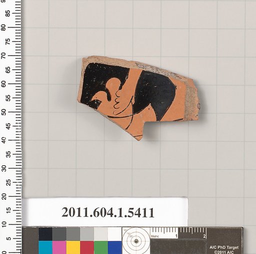 Terracotta fragment of a kylix (drinking cup)