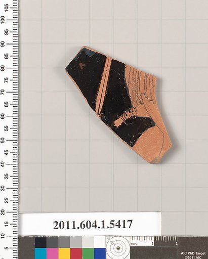 Terracotta fragment of a kylix (drinking cup)