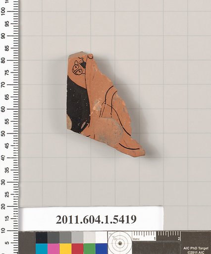 Terracotta fragment of a kylix (drinking cup)