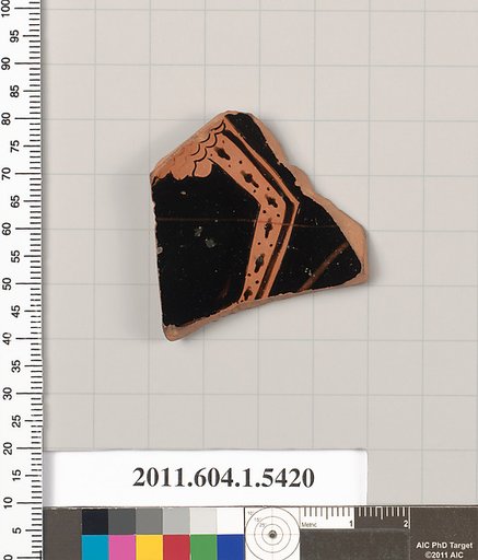 Terracotta fragment of a kylix (drinking cup)