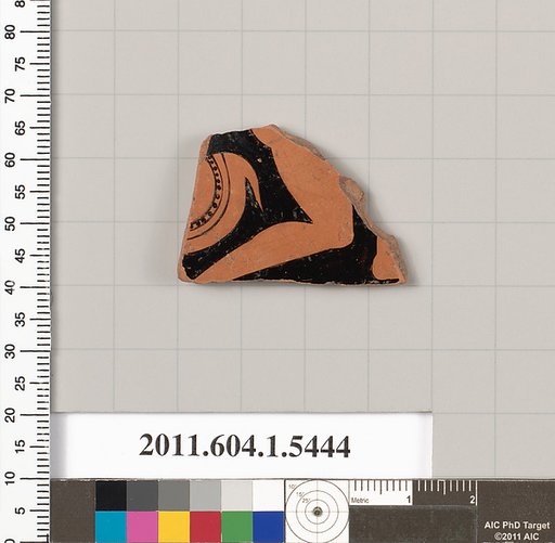 Terracotta fragment of a kylix (drinking cup)