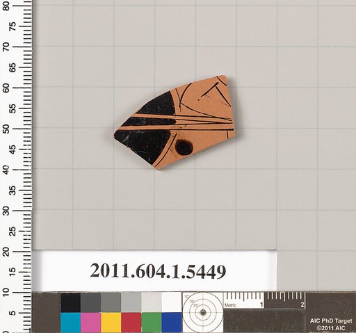 Terracotta fragment of a kylix (drinking cup)