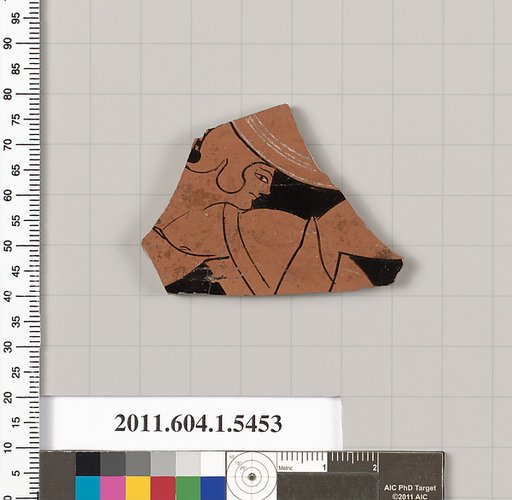 Terracotta fragment of a kylix (drinking cup)