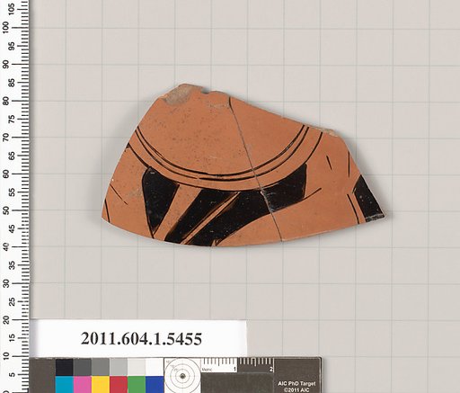 Terracotta fragment of a kylix (drinking cup)