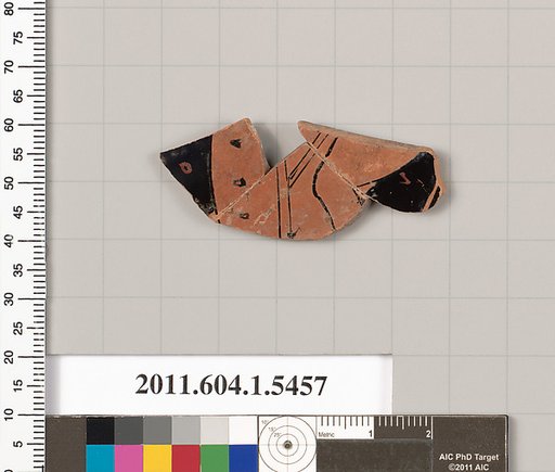 Terracotta fragment of a kylix (drinking cup)