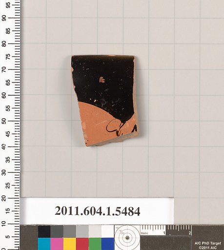 Terracotta rim fragment of a kylix (drinking cup)