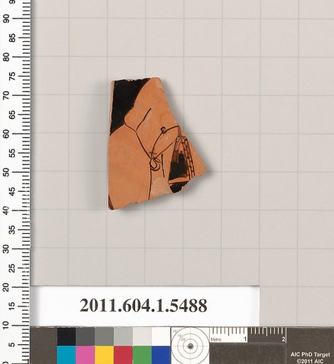 Terracotta fragment of a kylix (drinking cup)