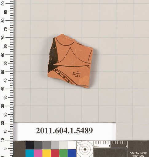 Terracotta fragment of a kylix (drinking cup)