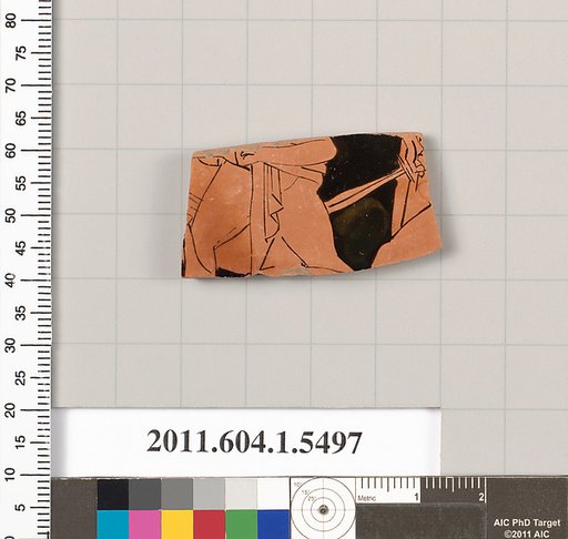 Terracotta fragment of a kylix (drinking cup)