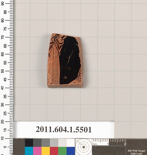 Terracotta fragment of a kylix (drinking cup)