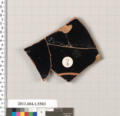 Terracotta fragment of a kylix (drinking cup)