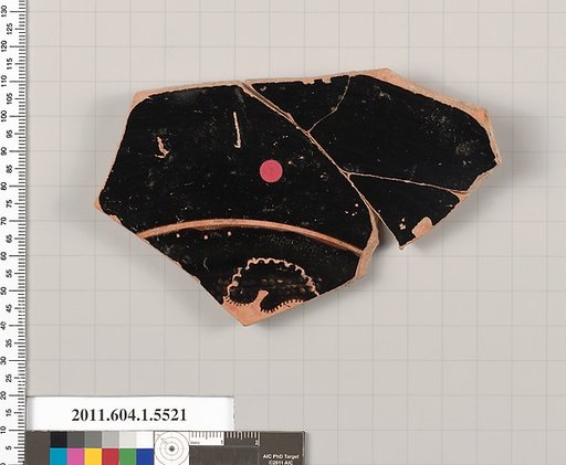 Terracotta fragment of a kylix (drinking cup)