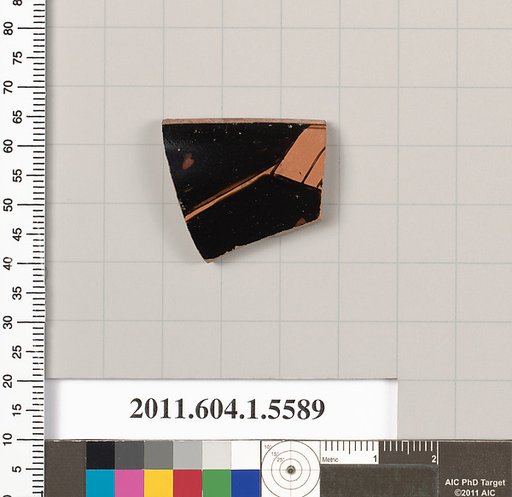 Terracotta rim fragment of a kylix (drinking cup)