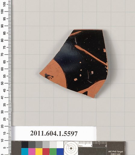 Terracotta rim fragment of a kylix (drinking cup)