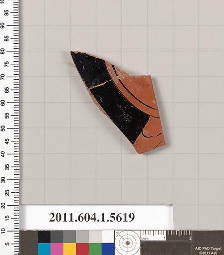 Terracotta fragment of a kylix (drinking cup)