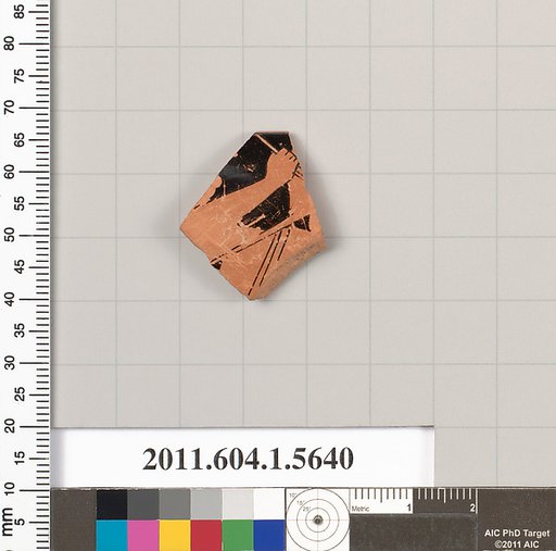 Terracotta rim fragment of a kylix (drinking cup)