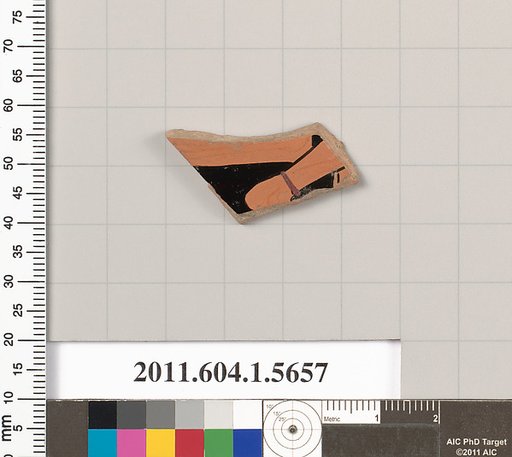 Terracotta fragment of a kylix (drinking cup)