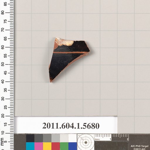 Terracotta fragment of a kylix (drinking cup)