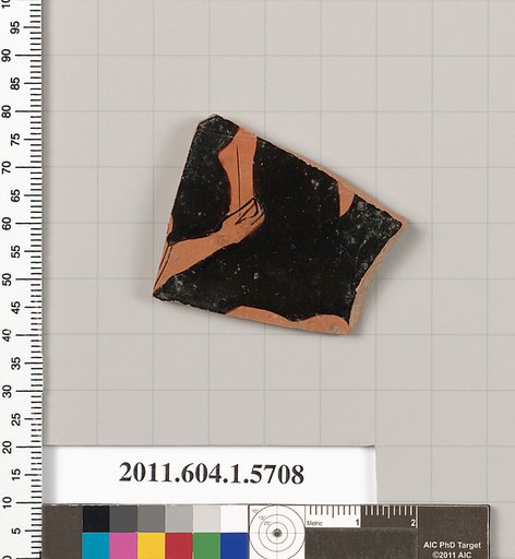 Terracotta fragment of a kylix (drinking cup)