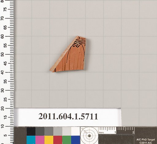 Terracotta fragment of a kylix (drinking cup)