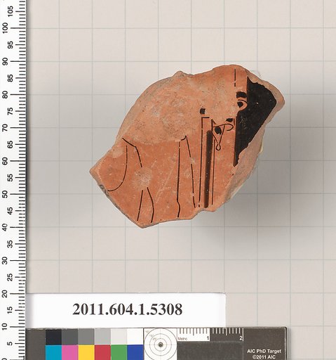 Terracotta fragment of a kylix (drinking cup)