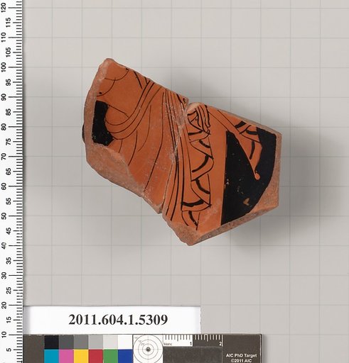 Terracotta fragment of a kylix (drinking cup)