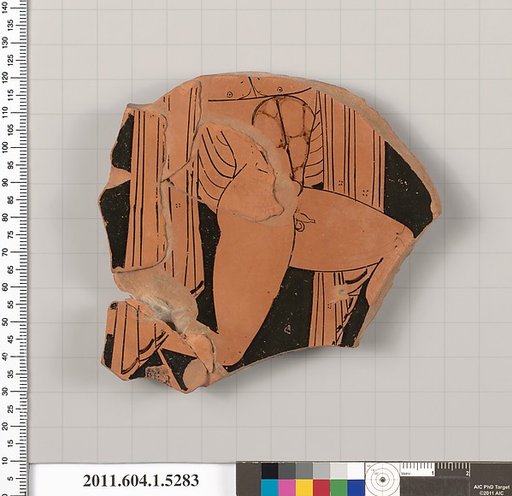 Terracotta fragment of a kylix (drinking cup)