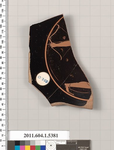 Terracotta fragment of a kylix (drinking cup)