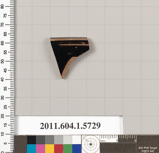 Terracotta rim fragment of a kylix: eye-cup  (drinking cup)
