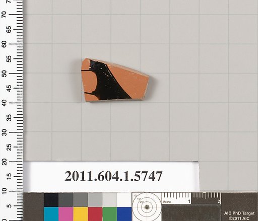 Terracotta fragment of a kylix: eye-cup  (drinking cup)