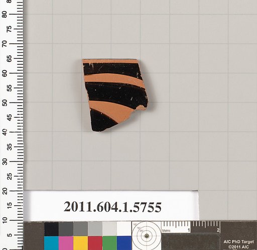 Terracotta rim fragment of a kylix: eye-cup (drinking cup)