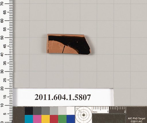 Terracotta rim fragment of a kylix: eye-cup (drinking cup)