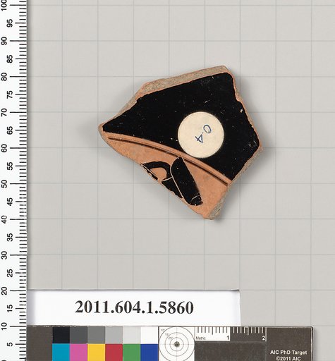Terracotta fragment of a kylix (drinking cup)