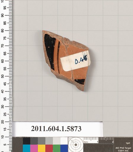 Terracotta fragment of a kylix (drinking cup)