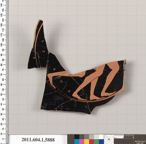 Terracotta fragment of a kylix (drinking cup)