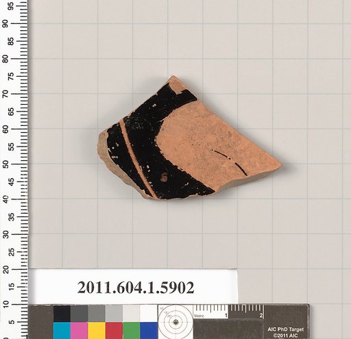 Terracotta fragment of a kylix (drinking cup)